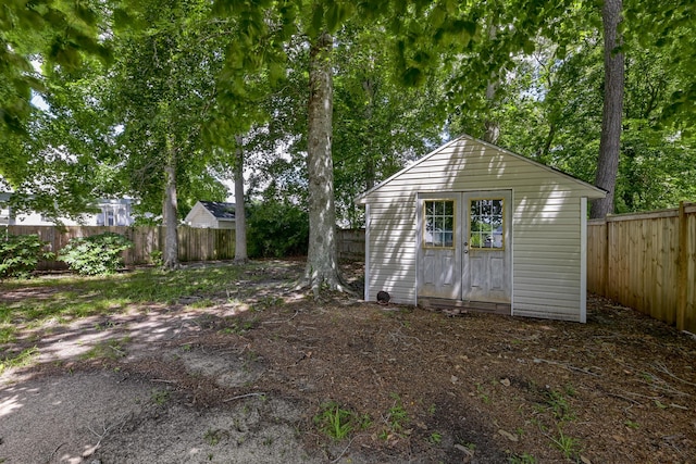 5105 Parrum Ct, Summerville, SC 29485 - view of shed featuring a fenced backyard