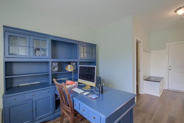 3018 Vincent Astor Dr, Johns Island, SC 29455 - office area featuring dark wood finished floors