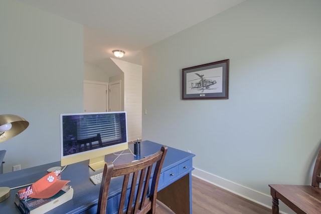 3018 Vincent Astor Dr, Johns Island, SC 29455 - office area with wood finished floors and baseboards