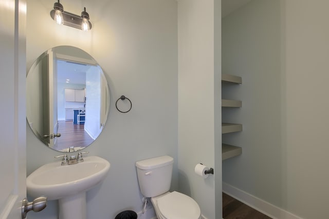 3018 Vincent Astor Dr, Johns Island, SC 29455 - half bathroom with toilet and wood finished floors