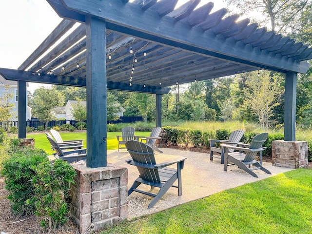 3018 Vincent Astor Dr, Johns Island, SC 29455 - view of patio / terrace with a pergola