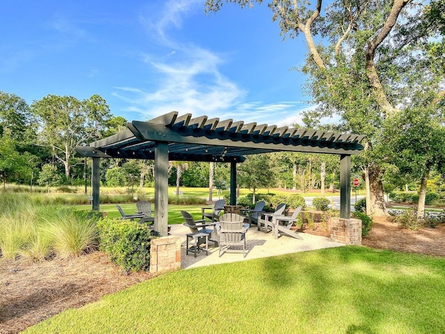 3018 Vincent Astor Dr, Johns Island, SC 29455 - view of grassy yard with a patio