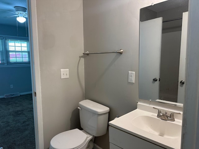 2827 Haverhill Cir N, Charleston, SC 29420 - bathroom featuring vanity and a ceiling fan