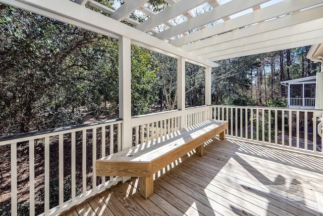 2517 Charter Oaks Dr, Mount Pleasant, SC 29466 - deck with a pergola and a sunroom