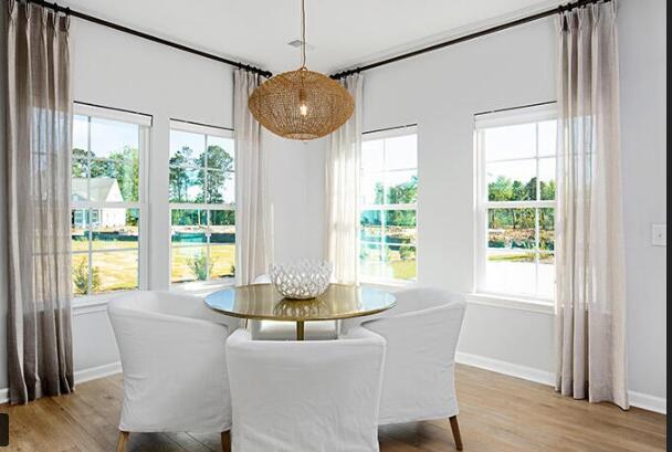 dining room featuring light wood-type flooring