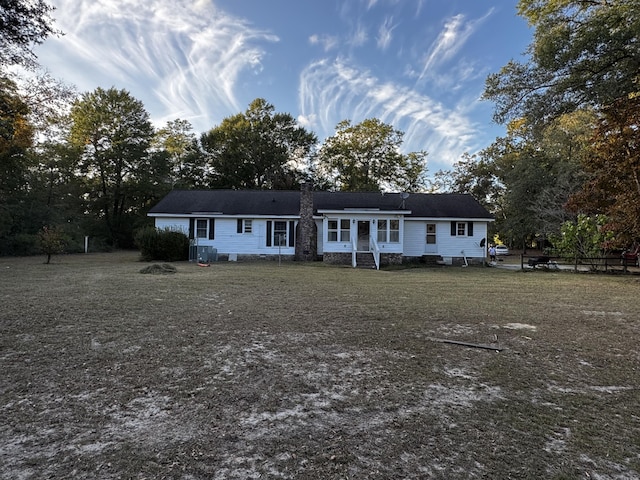 143 Fisk Rd, Dorchester, SC 29437 - view of front of house featuring entry steps and a chimney