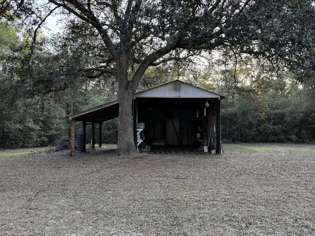 143 Fisk Rd, Dorchester, SC 29437 - view of pole building with a view of trees