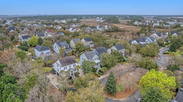 aerial view featuring a residential view