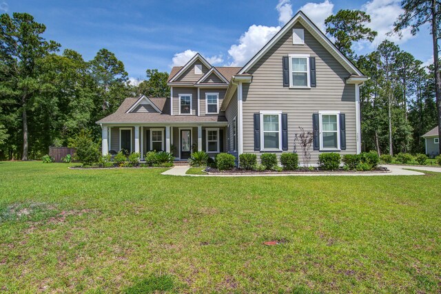 3025 Rampart Rd, Summerville, SC 29483 - view of front of property with covered porch and a front lawn