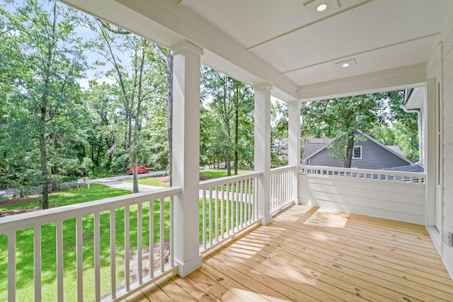 5710 Barbary Coast Rd, Hollywood, SC 29449 - porch with a yard and view of scattered trees