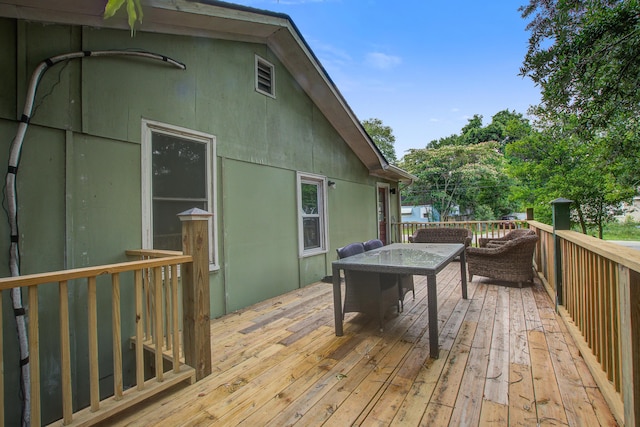 2702 Decatur St, North Charleston, SC 29405 - wooden deck featuring outdoor dining area