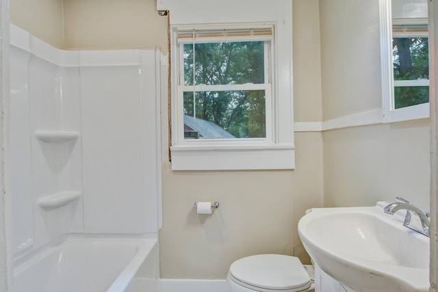 2702 Decatur St, North Charleston, SC 29405 - bathroom featuring toilet, vanity, and shower / bathtub combination