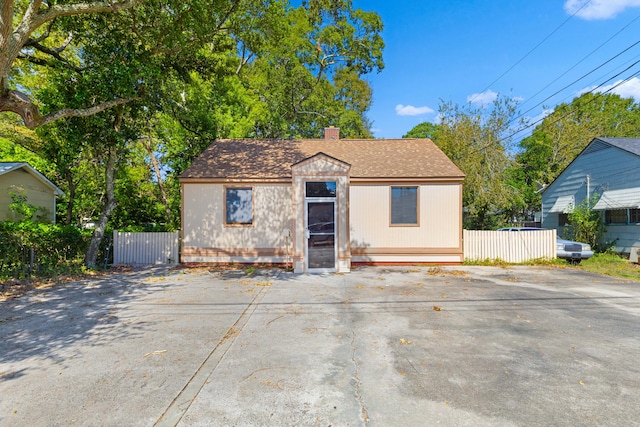 view of bungalow-style house