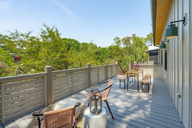 1012 E Erie Ave, Folly Beach, SC 29439 - view of wooden deck