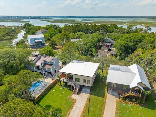 1012 E Erie Ave, Folly Beach, SC 29439 - drone / aerial view of a nearby body of water