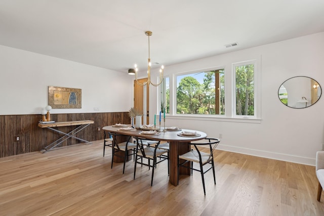 1012 E Erie Ave, Folly Beach, SC 29439 - dining room with wood finished floors and a wainscoted wall