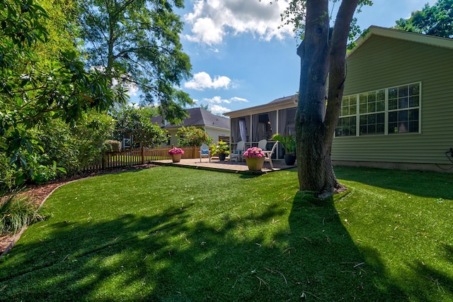1231 Wild Olive Dr, Mount Pleasant, SC 29464 - view of yard with a sunroom