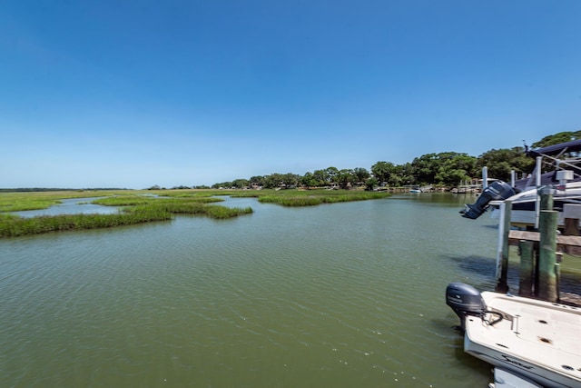 2226 Folly Rd, Charleston, SC 29412 - water view with a boat dock