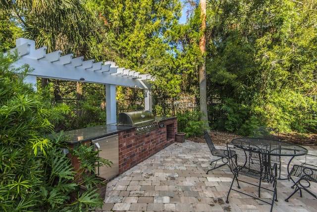 45 Scyamore Ave Unit 623, Charleston, SC 29407 - view of patio / terrace featuring an outdoor kitchen and outdoor dining space