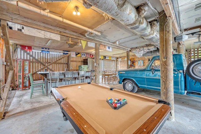 4636 Ashley View Ln, North Charleston, SC 29405 - rec room featuring concrete floors and billiards table