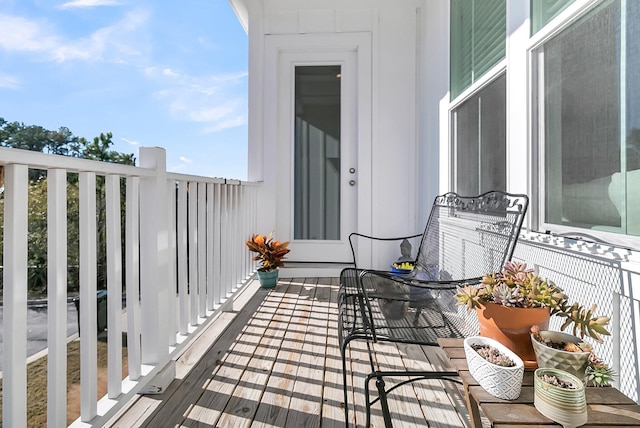 view of balcony