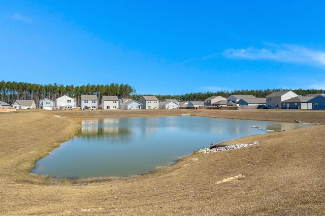 water view with a residential view