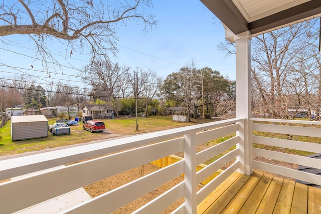 balcony featuring a residential view