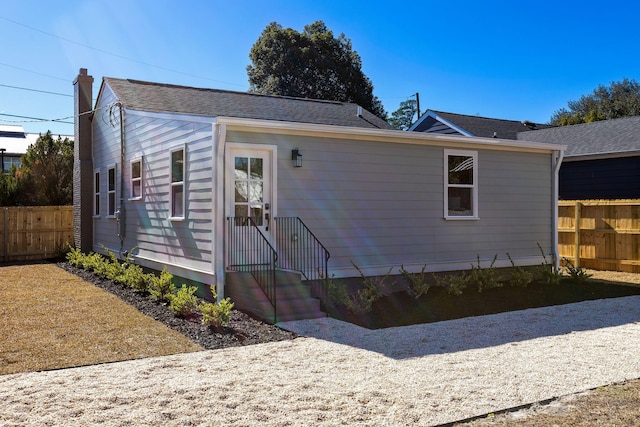 view of front of home