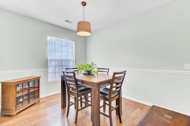 5406 Dwight Dr, North Charleston, SC 29420 - dining space featuring light wood-style flooring and baseboards