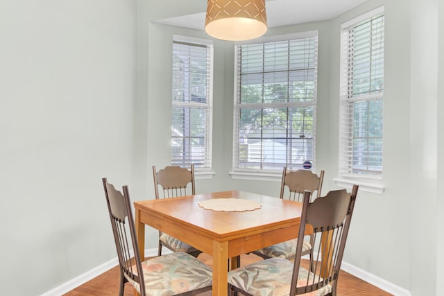 5406 Dwight Dr, North Charleston, SC 29420 - dining room with wood finished floors