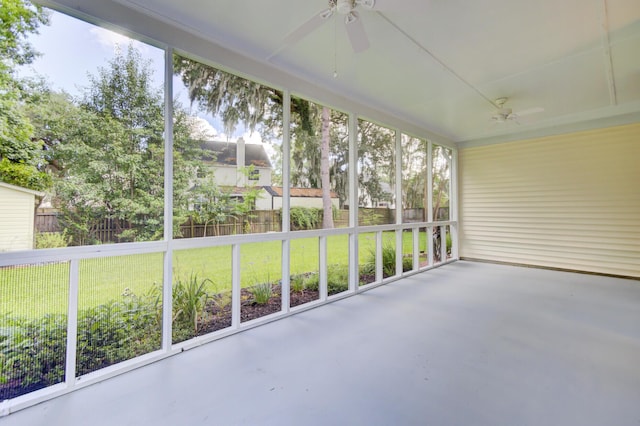 5406 Dwight Dr, North Charleston, SC 29420 - unfurnished sunroom featuring ceiling fan and healthy amount of natural light