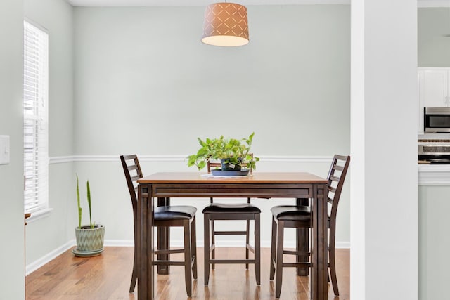 5406 Dwight Dr, North Charleston, SC 29420 - dining space featuring wood finished floors and baseboards