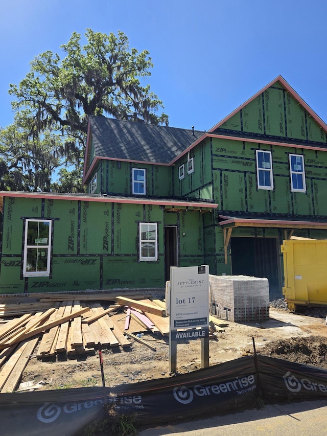 view of property under construction