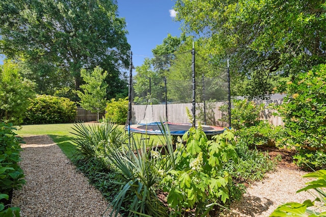 1474 Indian St, Mount Pleasant, SC 29464 - fenced backyard with a trampoline
