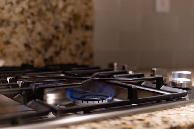 1551 Hutton Pl, Charleston, SC 29407 - kitchen view of stainless steel gas cooktop