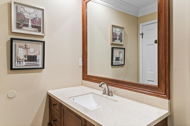 1551 Hutton Pl, Charleston, SC 29407 - bathroom with vanity and crown molding