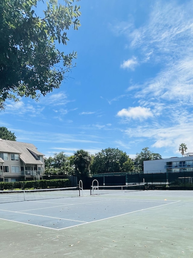 view of tennis court