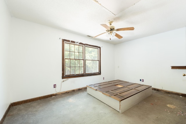 200 Old Postern Rd, Summerville, SC 29483 - unfurnished bedroom featuring baseboards, a ceiling fan, and a textured ceiling
