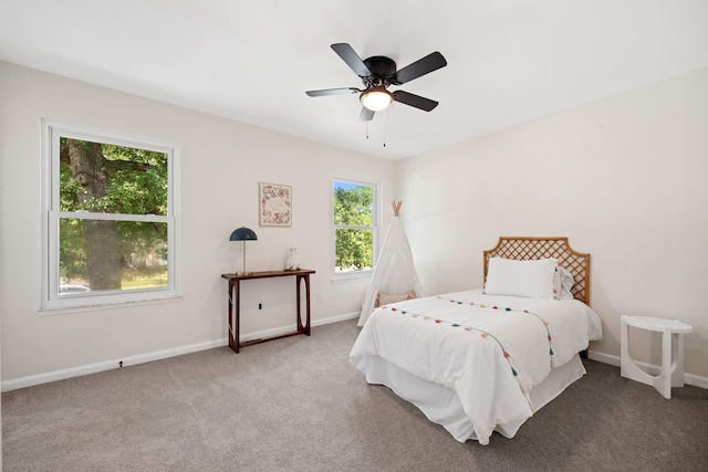 8112 Halifax Way N, Charleston, SC 29420 - carpeted bedroom with multiple windows and a ceiling fan