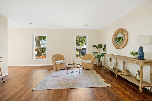 8112 Halifax Way N, Charleston, SC 29420 - living area with wood-type flooring and baseboards