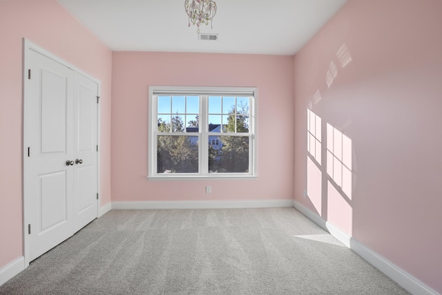 view of carpeted empty room