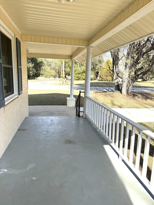 view of patio / terrace featuring a porch