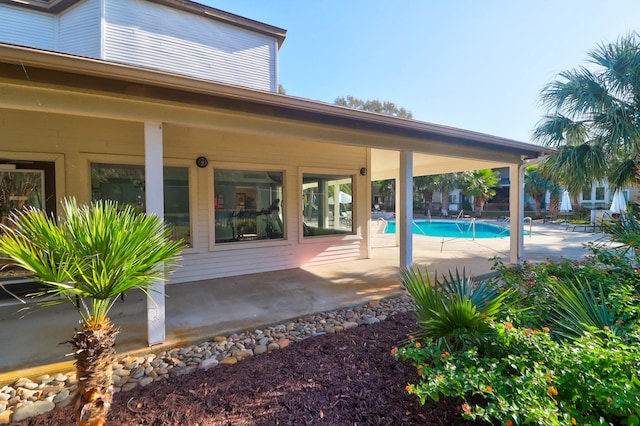 exterior space featuring a patio