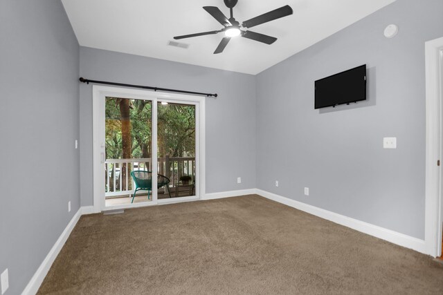 4003 Radcliffe Place Dr Unit B6, Charleston, SC 29414 - unfurnished room with carpet floors, a ceiling fan, and baseboards