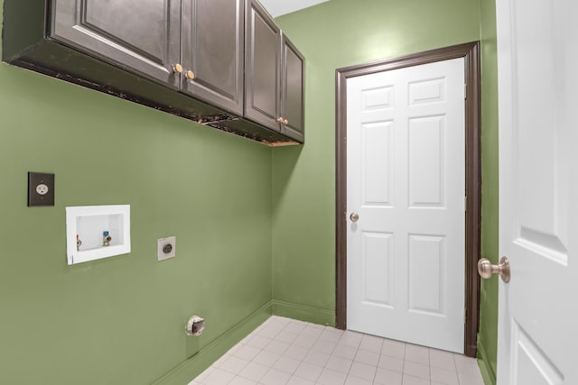 4003 Radcliffe Place Dr Unit B6, Charleston, SC 29414 - laundry area with electric dryer hookup, cabinet space, light tile patterned floors, and washer hookup