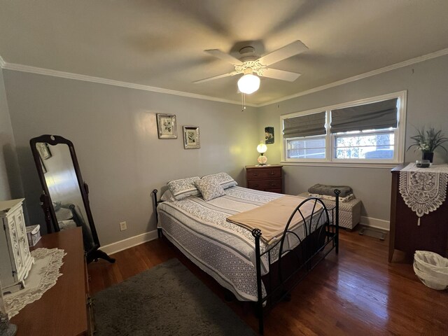 111 Newington Rd, Summerville, SC 29485 - bedroom featuring crown molding, baseboards, and wood finished floors