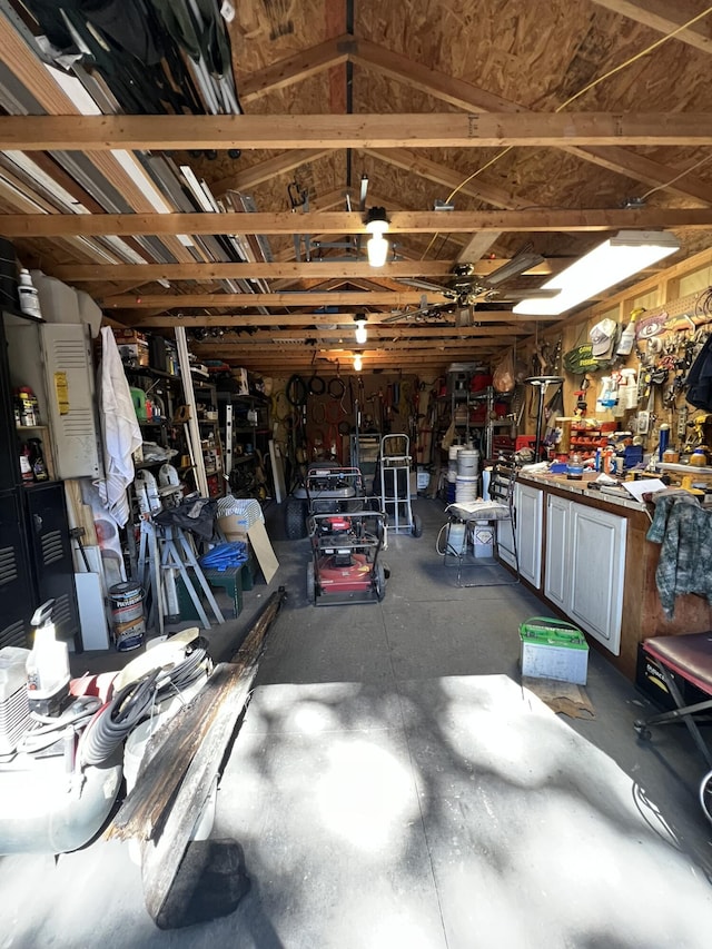 111 Newington Rd, Summerville, SC 29485 - garage with a workshop area