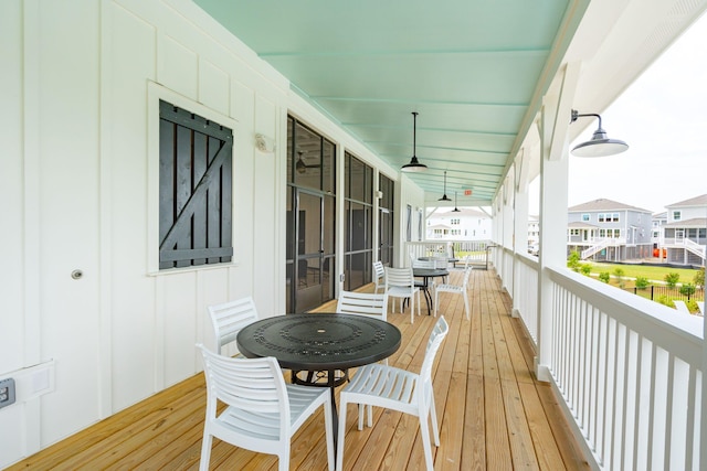 1668 Siloh Dr Unit 470, Mount Pleasant, SC 29466 - deck with ceiling fan and outdoor dining space