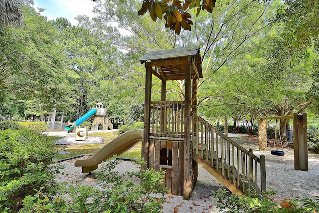 view of play area