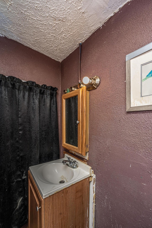 113 America St Unit A, B, C, D, Charleston, SC 29403 - bathroom featuring vanity and a textured wall